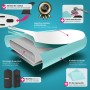 tectake® Tabla de Paddle Surf Hinchable Con Remo 2 en 1, Asiento de Kayak, Bomba de Aire, Mochila de Transporte y Accesorios