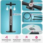 tectake® Tabla de Paddle Surf Hinchable Con Remo 2 en 1, Asiento de Kayak, Bomba de Aire, Mochila de Transporte y Accesorios