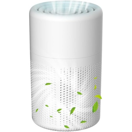 Air Purifier with HEPA Air Filter, USB Air Purifier with Aromatherapy Against Mold, Dust and Animal Hair, 5W Energy Saving