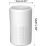 Air Purifier with HEPA Air Filter, USB Air Purifier with Aromatherapy Against Mold, Dust and Animal Hair, 5W Energy Saving