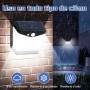 Solar Luz LED Exterior Movimiento: 248 LED Luces Solares 6 Paquete IP65 Impermeable Sensor de Movimiento 270° Foco Solar
