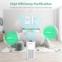 FAMOOKLAN Allergic Air Purifier with H13 HEPA Filter, Air Quality Indicator, 5 Speed Levels, Removes 99.97% of Odors, Dust and