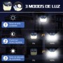 Solar Luz LED Exterior Movimiento: 248 LED Luces Solares 6 Paquete IP65 Impermeable Sensor de Movimiento 270° Foco Solar