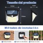 Solar Luz LED Exterior Movimiento: 248 LED Luces Solares 6 Paquete IP65 Impermeable Sensor de Movimiento 270° Foco Solar