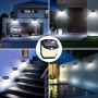 Solar Luz LED Exterior Movimiento: 248 LED Luces Solares 6 Paquete IP65 Impermeable Sensor de Movimiento 270° Foco Solar