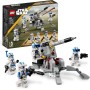 LEGO Star Wars 75345 Pack de Combate: Soldados Clon de la 501 Juguete de Construcción de Colección - Vehículo con Cañón AV-7 y 4