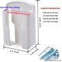 MEIRRAI 2 Pieces Remote Control Holder, Universal Self Adhesive Wall Organizer for Air Conditioning and Refrigerator, Remote