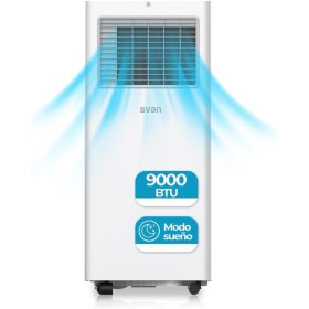 Svan Portable Air Conditioner, 9000 BTU SAAP900F Cool Only, Touch LED Display, Timer, Remote Control, Window Installation Kit