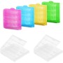 SUNFUA 6 Piezas Caja de Almacenamiento de la Batería Batería Caja para AA/AAA Baterías Almacenamiento
