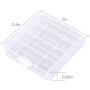RUNCCI-YUN 12 Piezas Organizador para Pilas,Caja de Batería para AA y AAA,Caja de Batería de Plástico,Caja de Almacenamiento