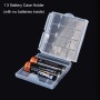 RUNCCI-YUN 12 Piezas Organizador para Pilas,Caja de Batería para AA y AAA,Caja de Batería de Plástico,Caja de Almacenamiento