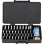 KIWIFOTOS Funda de Transporte de batería de Gran Capacidad, 42 Ranuras para baterías CR2032, CR2016, CR2025, CR2320, CR2325,
