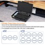 KIWIFOTOS Funda de Transporte de batería de Gran Capacidad, 42 Ranuras para baterías CR2032, CR2016, CR2025, CR2320, CR2325,