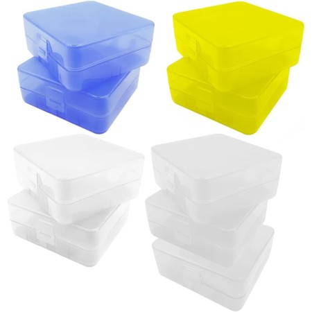 WYAN 9 Pcs 26650 Caja de Batería de Plástico,Contenedor de Caja de batería, Para guardar y organizar las pilas