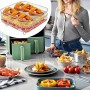 Air Fryer Grates, Air Fryer Stackable Grates, Square Air Fryer Grate, 3 Stackable Dehydrator Grates, Air Fryer Grill for