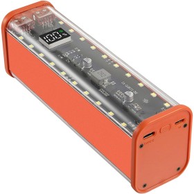 YiQinzcxg 18650 - Caja de almacenamiento de batería USB C de carga rápida con indicadores LCD, iluminación LED