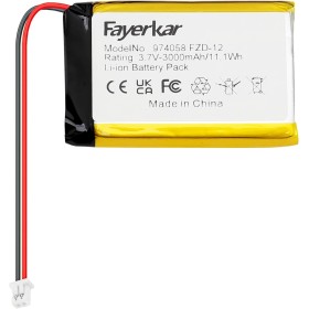Fayerkar Batería de polímero de litio recargable 974058 de 3,7 V, 3000 mAh, repuesto para productos electrónicos de bricolaje