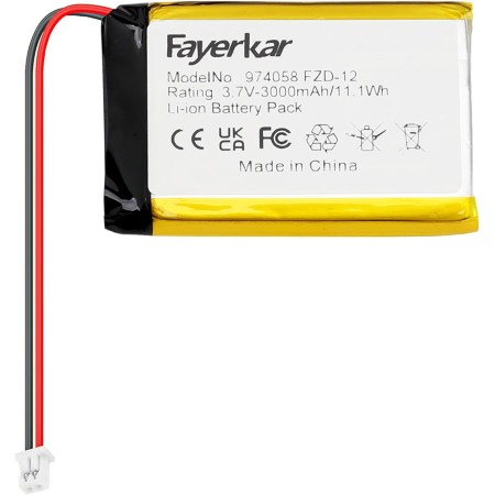 Fayerkar Batería de polímero de litio recargable 974058 de 3,7 V, 3000 mAh, repuesto para productos electrónicos de bricolaje