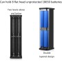 YiQinzcxg 18650 - Caja de almacenamiento de batería USB C de carga rápida con indicadores LCD, iluminación LED