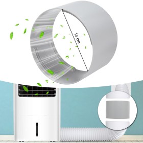 JOYUE Adapter for Portable Air Conditioning Pipe, Window Air Conditioning Pipe Adapter, ABS Air Conditioning Pipe Connector,