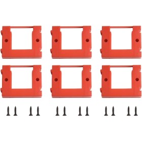 Juego de 6 soportes de pared para batería Einhell Power X-Change, baterías seguras con sistema de montaje en pared eficiente,
