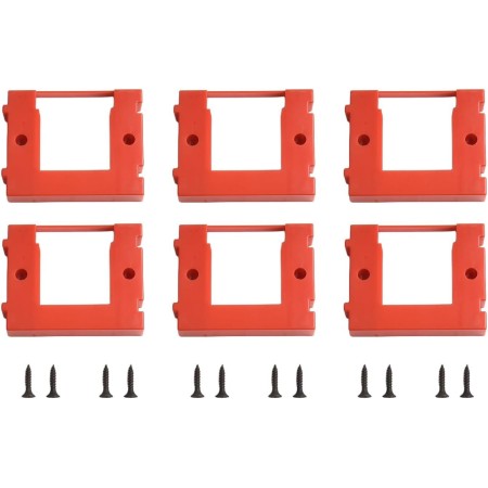 Juego de 6 soportes de pared para batería Einhell Power X-Change, baterías seguras con sistema de montaje en pared eficiente,