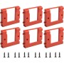 Juego de 6 soportes de pared para batería Einhell Power X-Change, baterías seguras con sistema de montaje en pared eficiente,