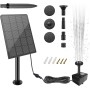 Fuente Solar Jardin Exterior 2.5w, Bomba De Agua Solar Para Estanque, Bomba Fuente De Agua Solar, Fuente Solar Para Estanque