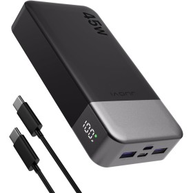 JUOVI Banco de energía portátil J2621, batería de 20000 mAh, Carga rápida de 45 W, Compatible con Switch, MacBook, Tablet, DELL,