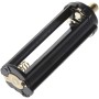 3 x estuche de almacenamiento de batería con soporte de batería cilíndrico AAA, convierte 3 baterías AAA en batería 18650,
