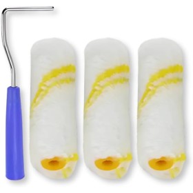 PARENCE.- Juego de 3 rodillos pequeños con mango – rollos de 10 cm, mango de 20 cm – Ideal para trabajos de precisión y retoques