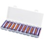 Caja De Batería AA - Organizador De Almacenamiento De Baterías, Soporte De Caja De Batería | Contenedor De Batería Pequeño Que
