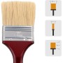 Brocha Pintura Plana 38 mm Pincel Multiusos para Pintura Barniz Laca Pincel Detallado Resistente Duradero Ideal para Acabados