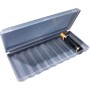 Soporte de batería - Caja de almacenamiento de 10 ranuras con tapa, caja organizador compacta | Contenedor de batería