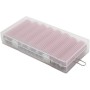 8 Celda 18650 Case De Almacenamiento De Batería De Plástico Con Soporte De Gancho Impermeable Transparente Transparente