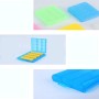 XINGSUI 6 cajas de almacenamiento de batería de 5 colores, caja de plástico duro para pilas AA AAA