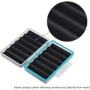 JJC - Caja de Almacenamiento de baterías de plástico Duro de 6 Ranuras para baterías 18650