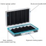 JJC - Caja de Almacenamiento de baterías de plástico Duro de 6 Ranuras para baterías 18650