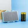 JJC - Caja de Almacenamiento de baterías de plástico Duro de 6 Ranuras para baterías 18650