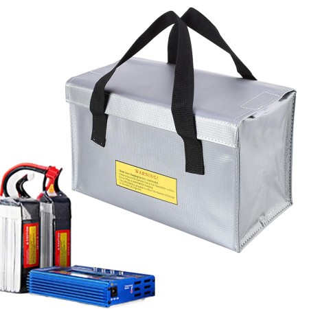 laxreheye Contenedor de almacenamiento de batería de fuego, bolsa de batería de fuego de fuego,Protector de almacenamiento de