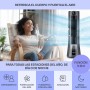 Klarstein Portable Air Conditioner, Penguin Evaporative Cooler 5 in 1 House with Humidifier, Fan, Ionizer and Night Mode,
