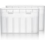 Yeselino Caja de almacenamiento para 1 o 6 pilas AA 18650, funda protectora impermeable