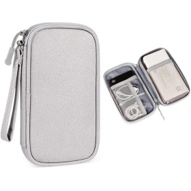Hosoncovy Funda de banco de energía de doble capa para banco de energía, bolsa de almacenamiento, organizador de cables para