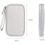 Hosoncovy Funda de banco de energía de doble capa para banco de energía, bolsa de almacenamiento, organizador de cables para