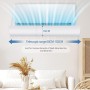 Air Conditioning Deflector Air Conditioner Retractable Deflector 180 Degree Deflection Air Conditioner for Home/Office, Elderly,