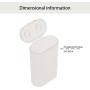 Zkydhbd Estuche transparente de almacenamiento de batería para 2 baterías 21700, protege tus baterías, cortocircuitos y