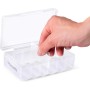 tooefft Juego de 4 cajas de batería, dos pilas AA y dos AAA, caja de almacenamiento de batería, organizador de batería, soporte