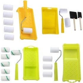 Kit de mini rodillo de pintura de espuma fácil de usar con asa, excelente opción para tareas de retoque (B)