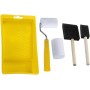 Kit de mini rodillo de pintura de espuma fácil de usar con asa, excelente opción para tareas de retoque (B)