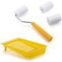 Kit de mini rodillo de pintura de espuma fácil de usar con asa, excelente opción para tareas de retoque (B)